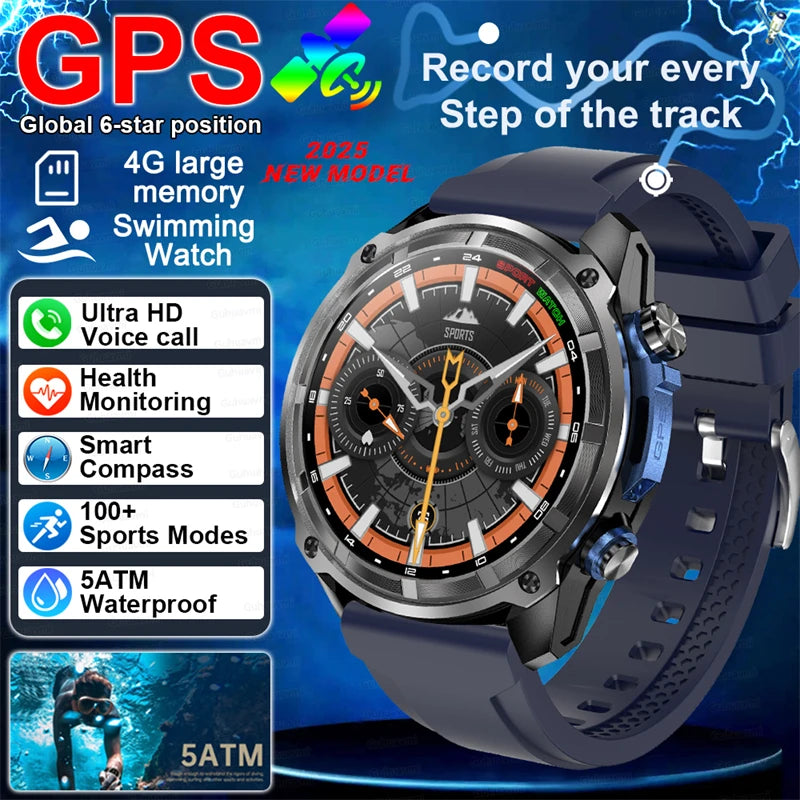 2025 New For HUAWEI Original 3ATM Ultra GPS Smart Watch Men Rugged Smart Watches Military Electronic Waterproof Digital Bracelet