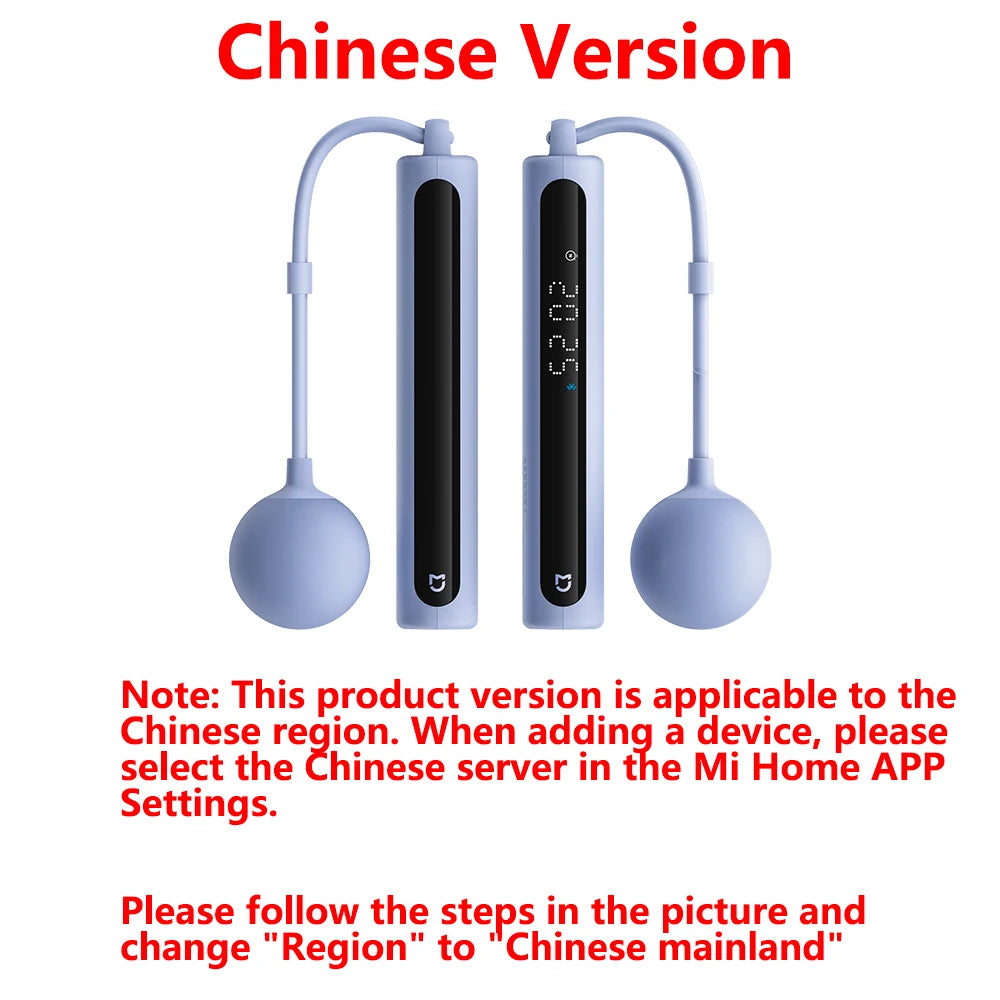 Xiaomi Mijia Smart Skipping Jump Rope 2 Digital Counter Adjustable Calorie Calculation Sport Fitness Exercise Lose Weight CN