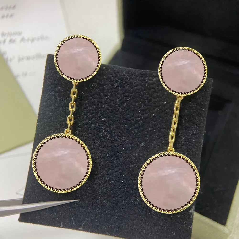 2025 New S925 Clover Four Leaf Design Simple Party Fashion Personality Woman Jewelry High-end Earrings Gift