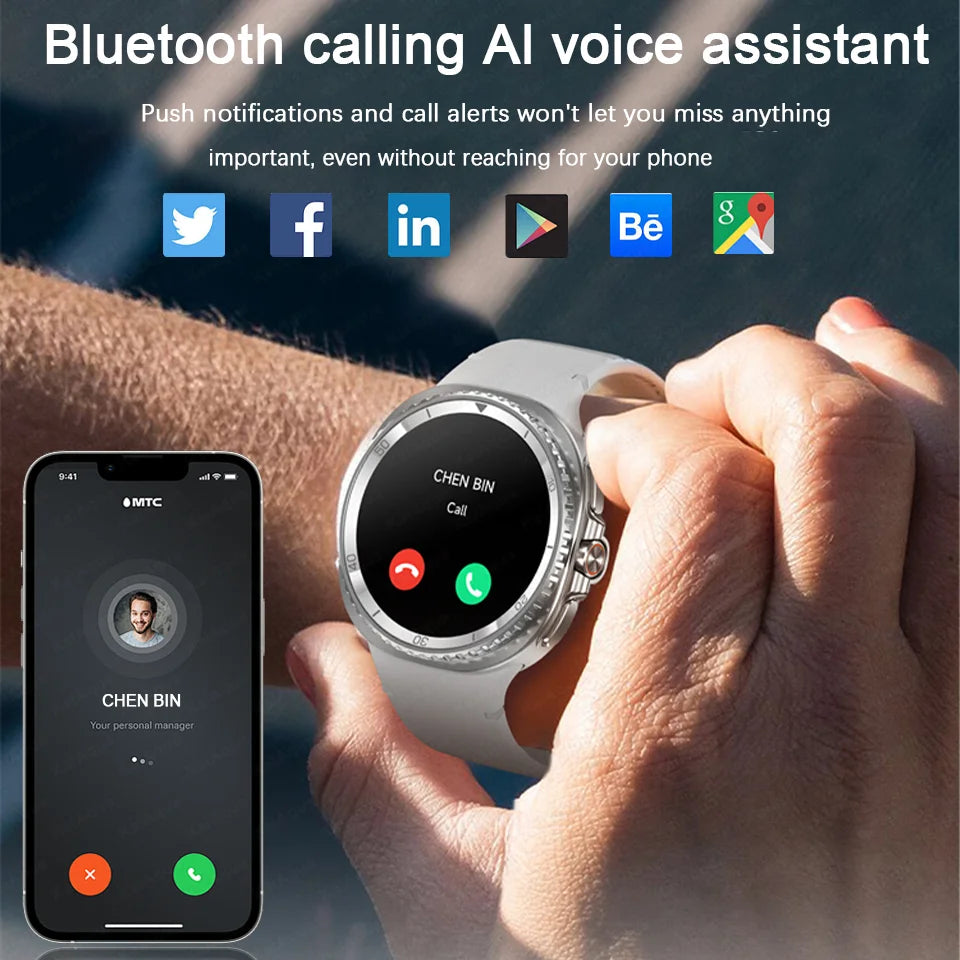 2025 New Watch 8 classic Smart Watch GPS Smart Watch Men Women 1.43" AMOLED Watch Ultra ЗATM Bluetooth Call Sports Smartwatches
