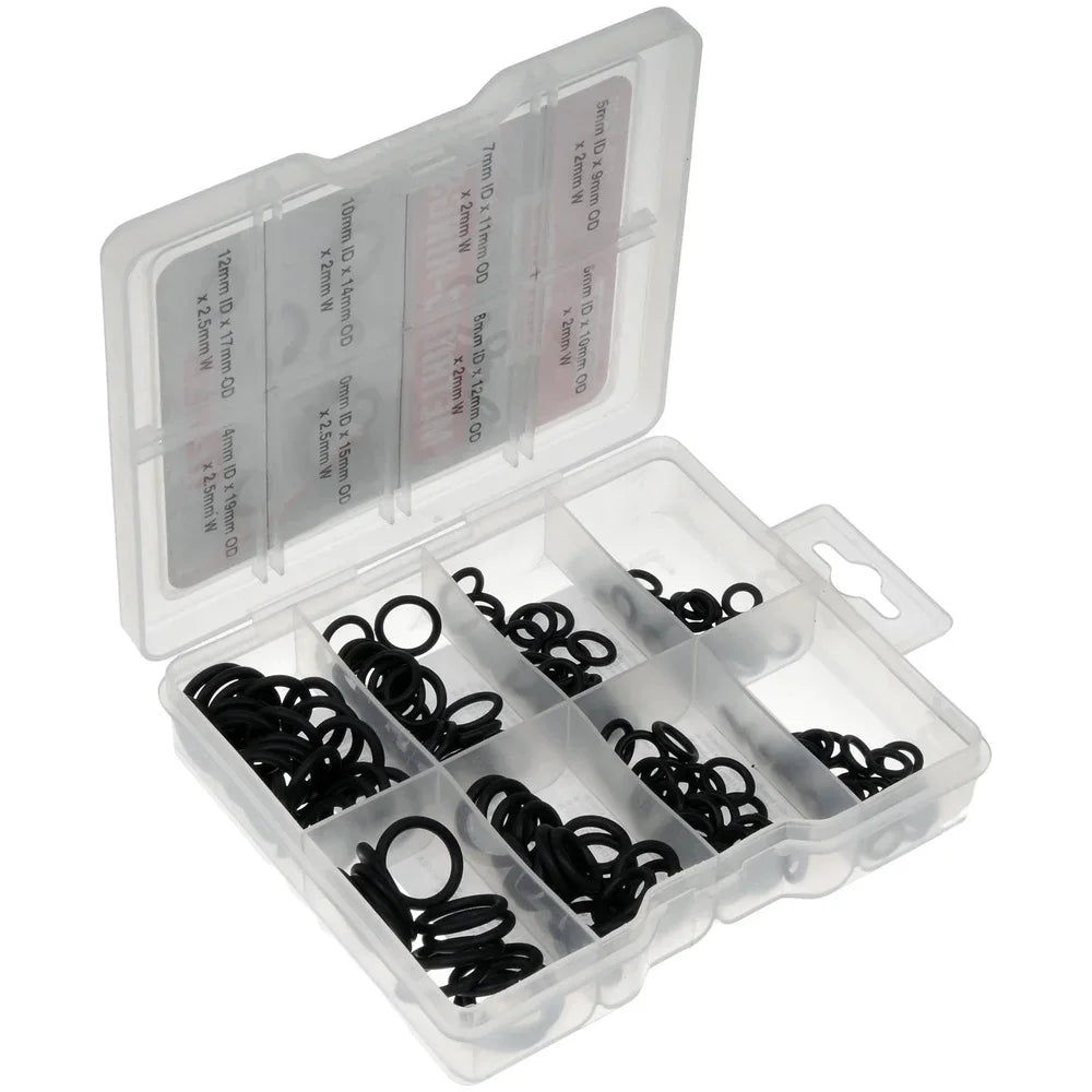 799-450D O-Ring Assortment Rubber Set 172 Pieces Durable Replacement Seals Vehicle Repairs Reliable Quality